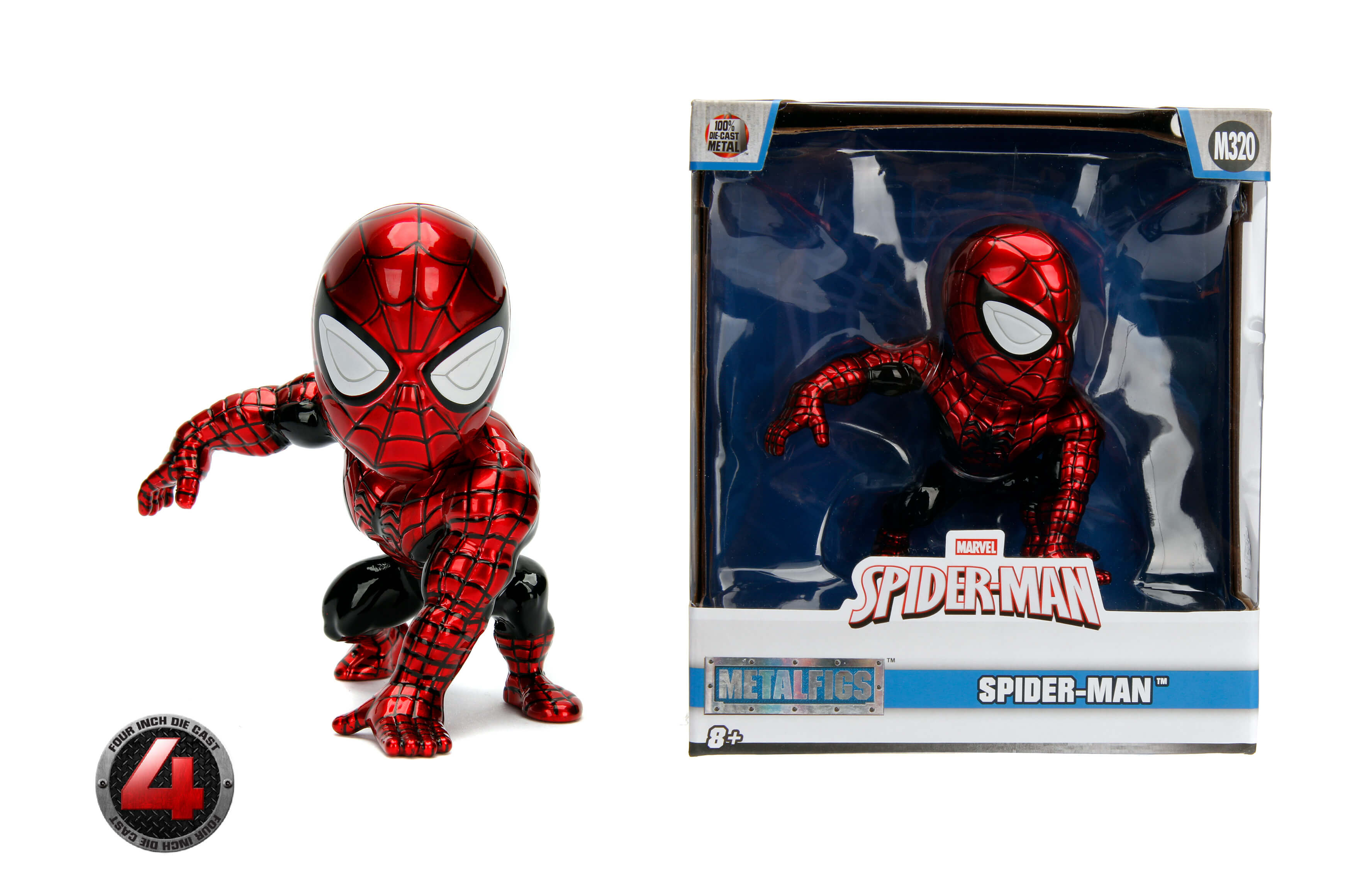 M320 Marvel Spider-Man Die-Cast Jada Toys Inc 4" METALFIGS Figure 