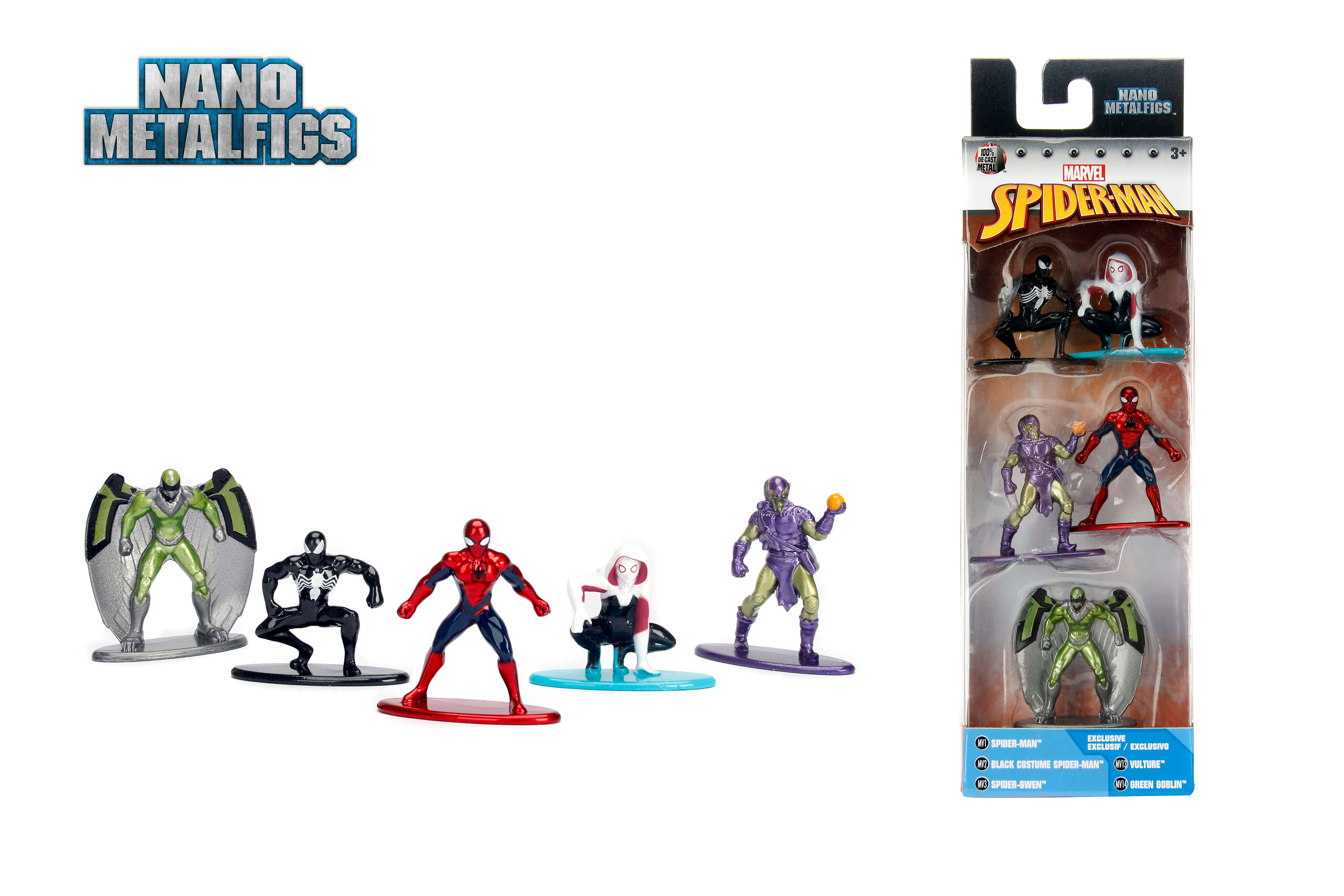 Marvel Spiderman & Avengers Nano Metalfigs  Auswahl 