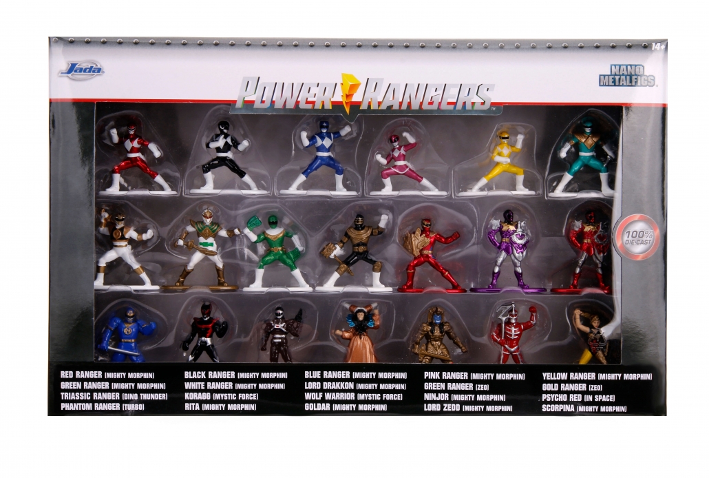 1.65" Nano Metalfigs Power Rangers 20-Pack 